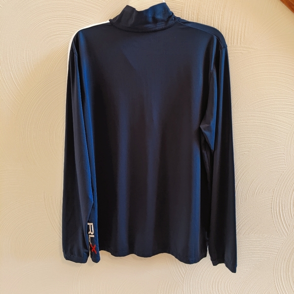 Men's RLX Ralph Lauren Quarter Zip Pullover with Tom's Run Golf Course Logo - Picture 2 of 5